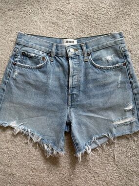 AGOLDE Parker Long Denim Shorts